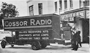 First ever television to be sold being delivered to the Brent Bridge Hotel, Hendon in October 1936